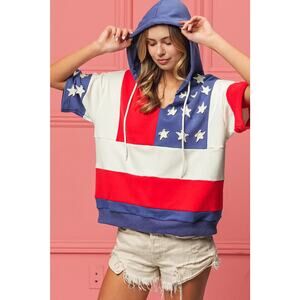 "American Pride" French Terry Flag Hoodie